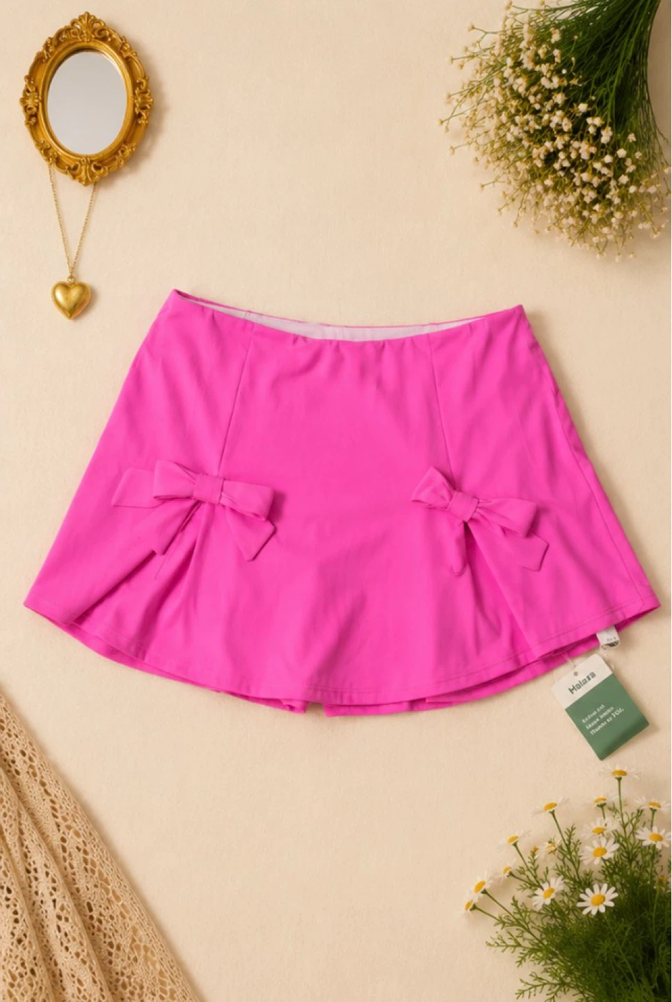 Halara Hot Pink Bow Skort – Size Medium