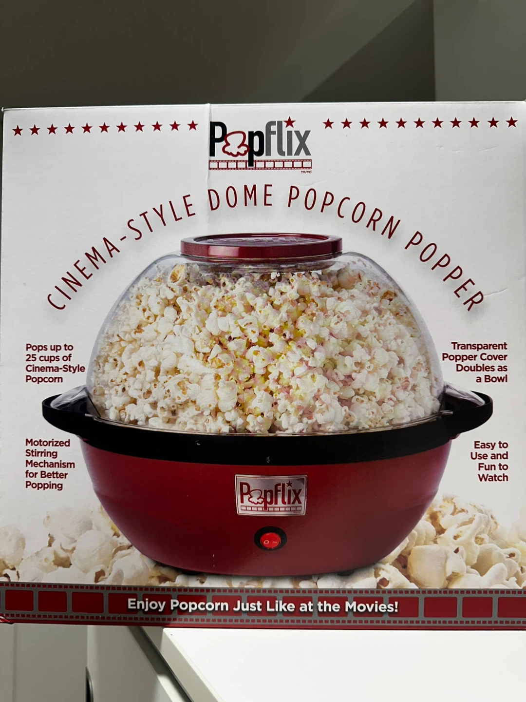 Popflix Cinema-Style Dome Popcorn Popper - photo 2