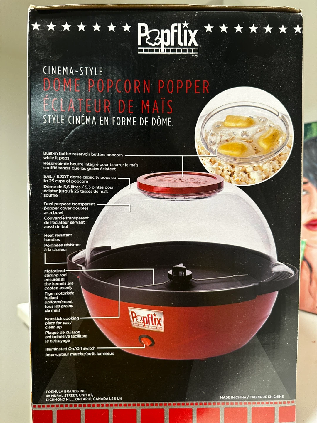 Popflix Cinema-Style Dome Popcorn Popper