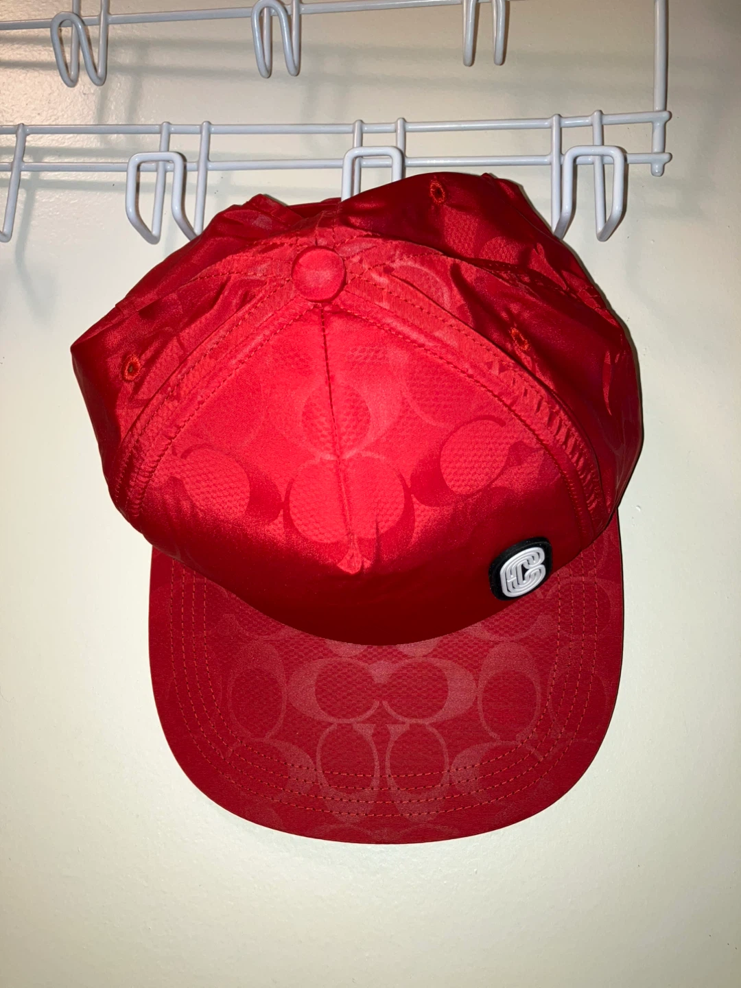 Coach Red Baseball Cap O/S