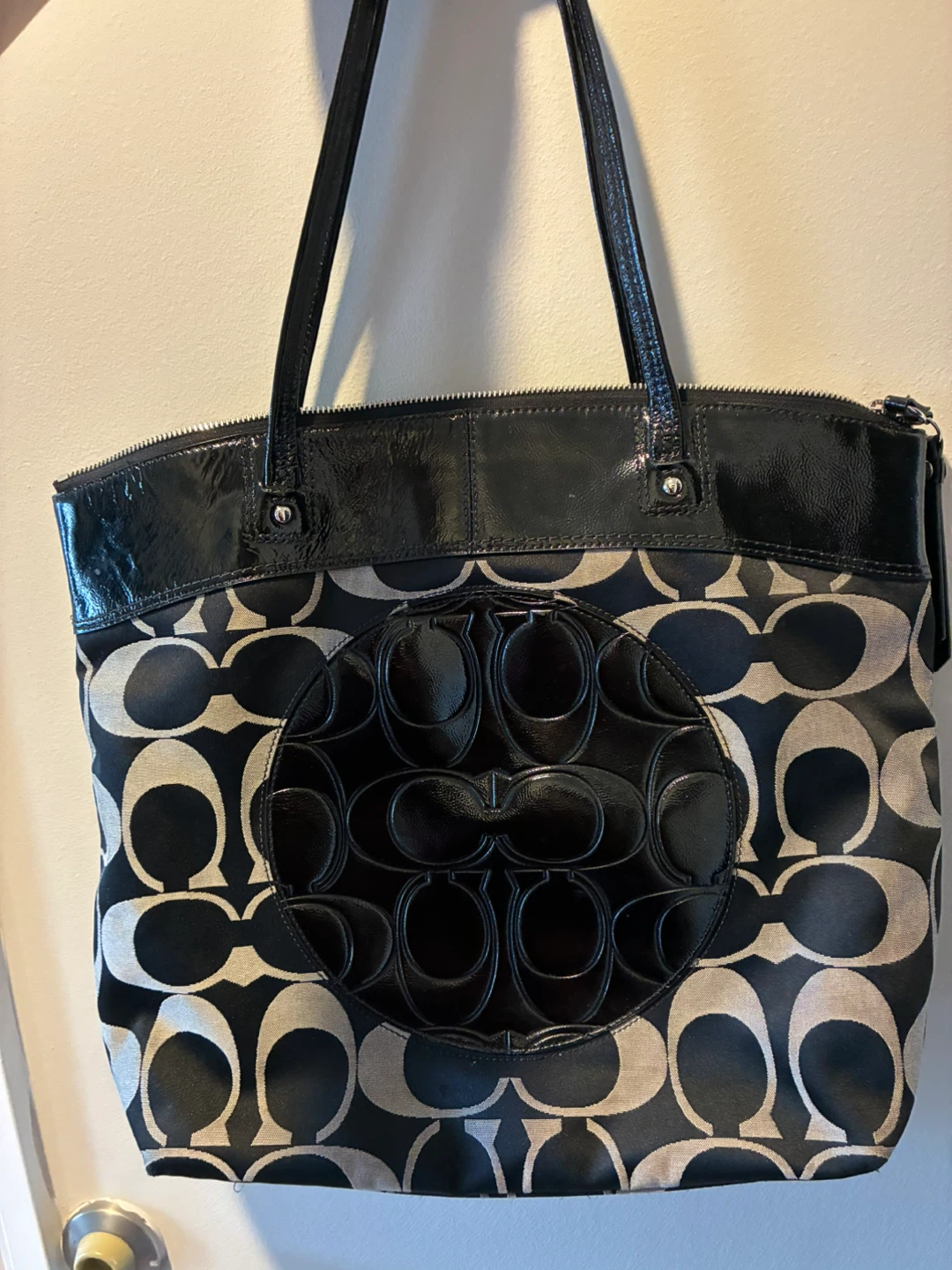Coach Canvas Monogram Tote Bag - photo 2