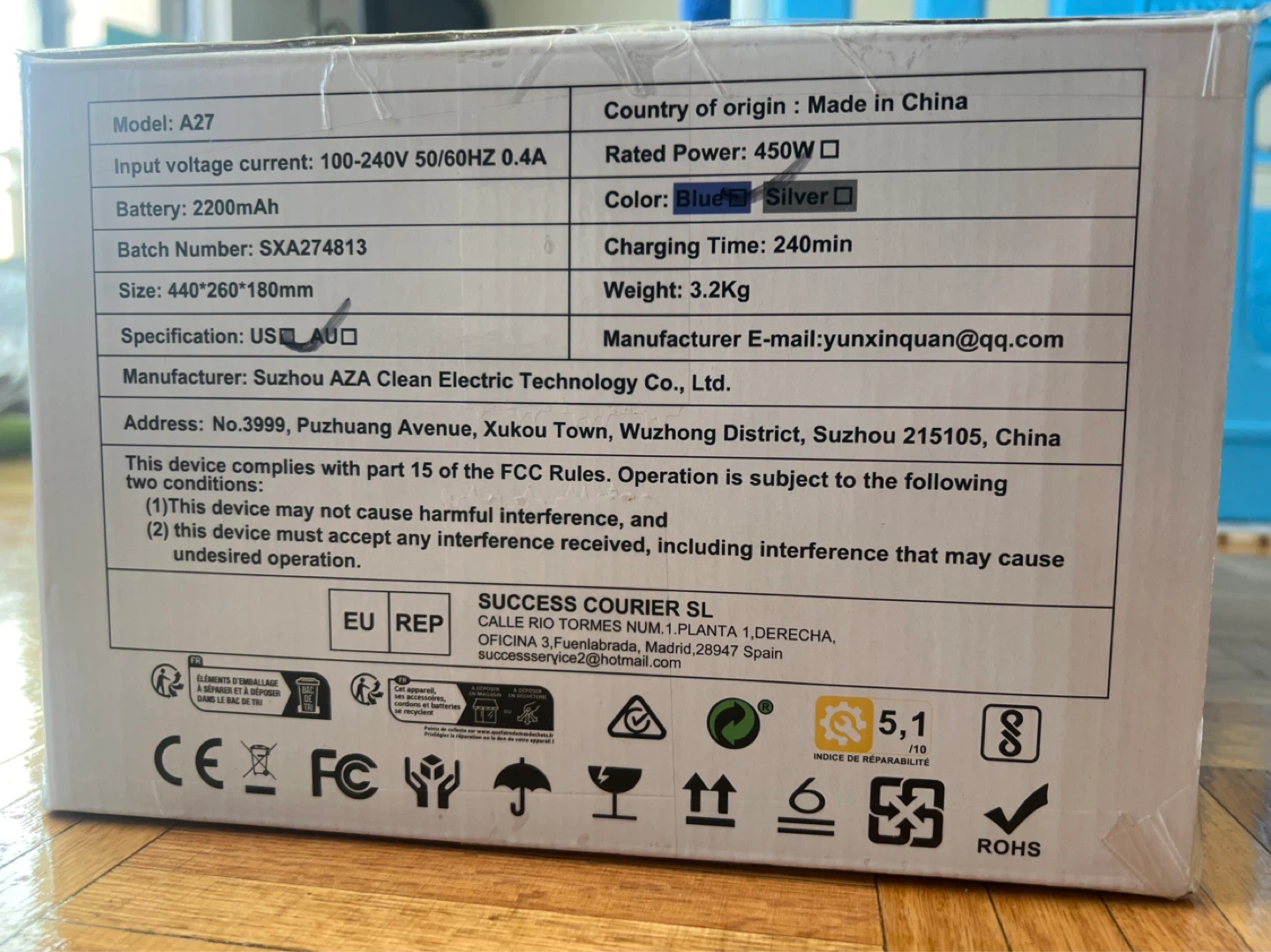 A27 Cordless Vacuum Cleaner - photo 3