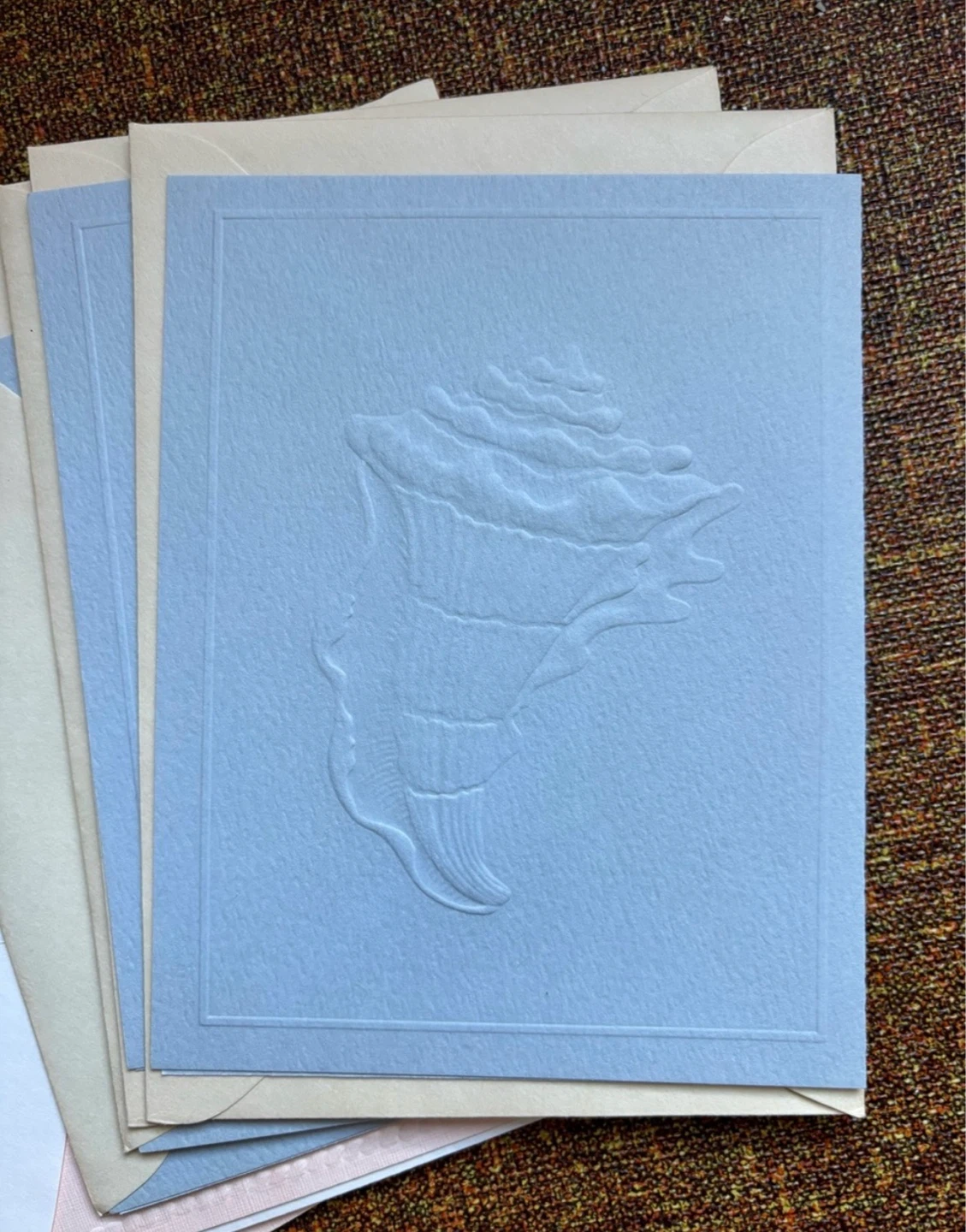 ⚽️Set of Embossed Stationery cards with Envelopes - photo 3