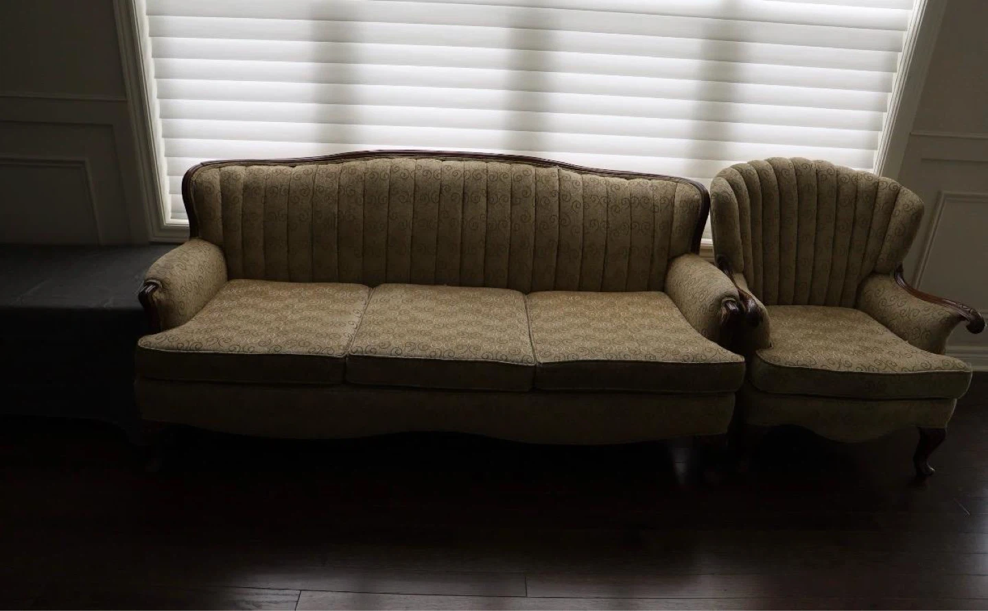 Vintage Sofa and Armchair Set