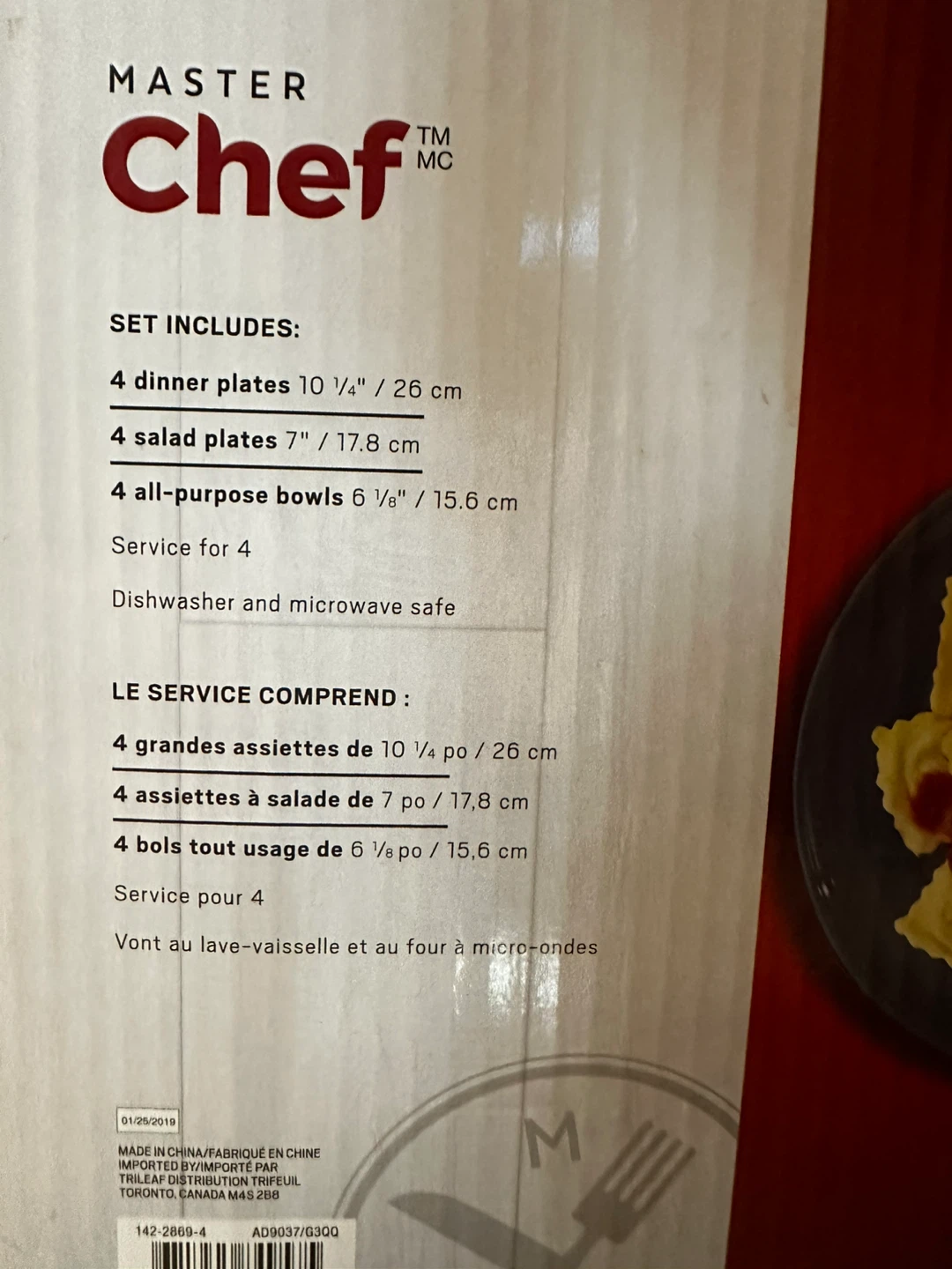 Master Chef 12-Piece Stoneware Dinnerware Set - photo 3