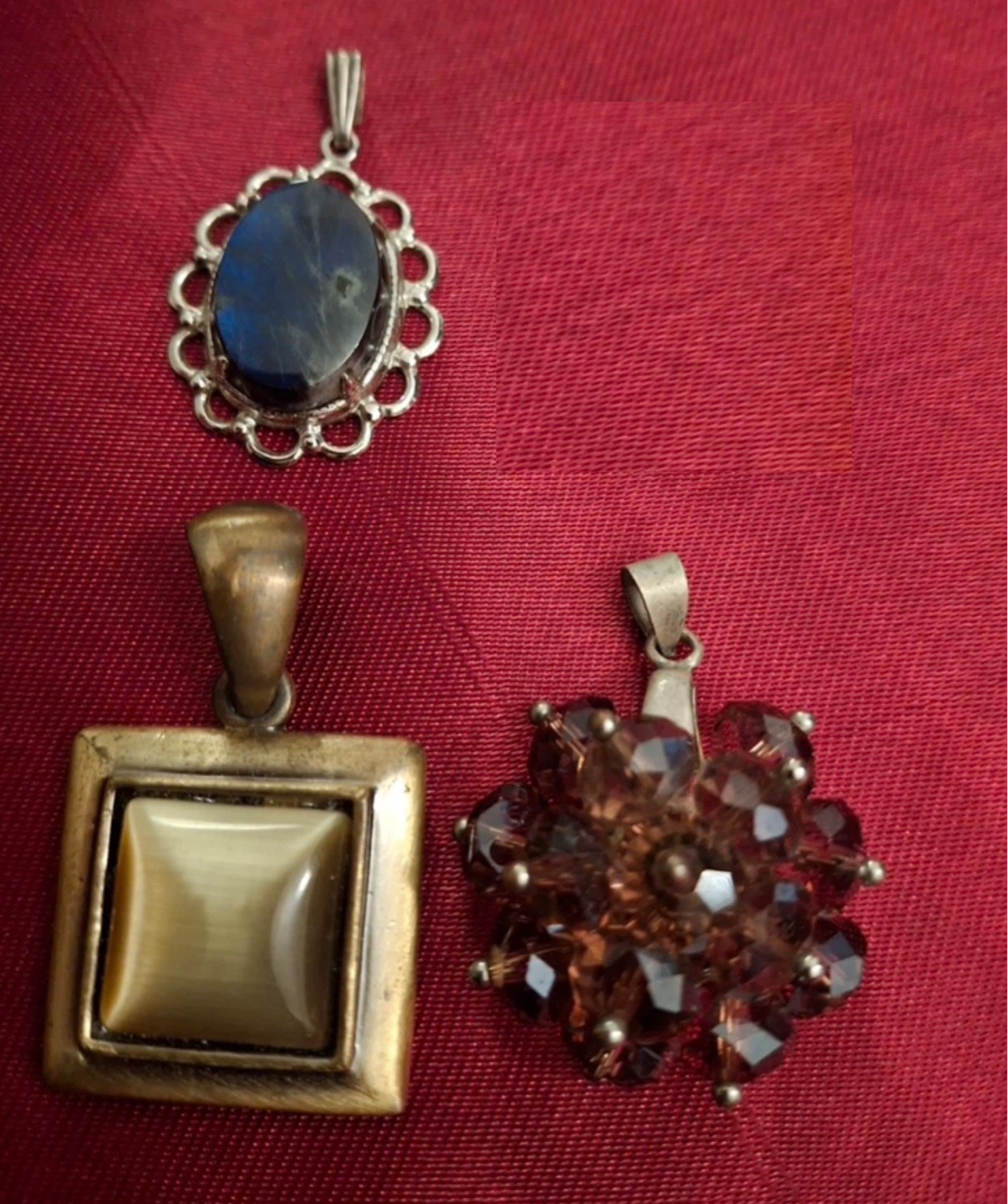3 pendants, various styles (priced per item)