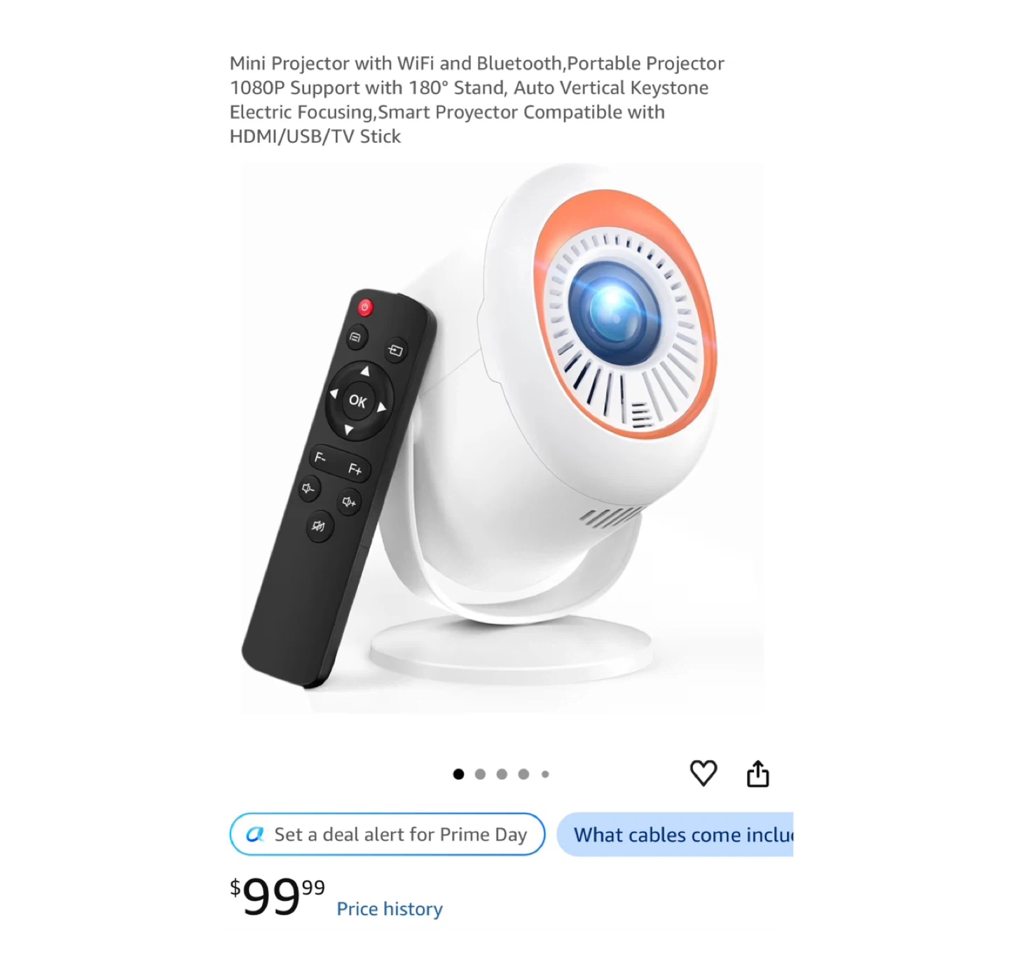 Brand new Mini Projector with WiFi and Bluetooth