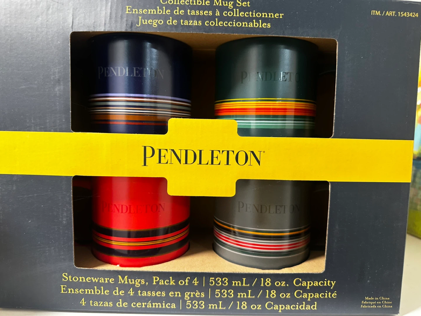 Pendleton Collectible Stoneware Mug Set - 4 Pack - photo 2