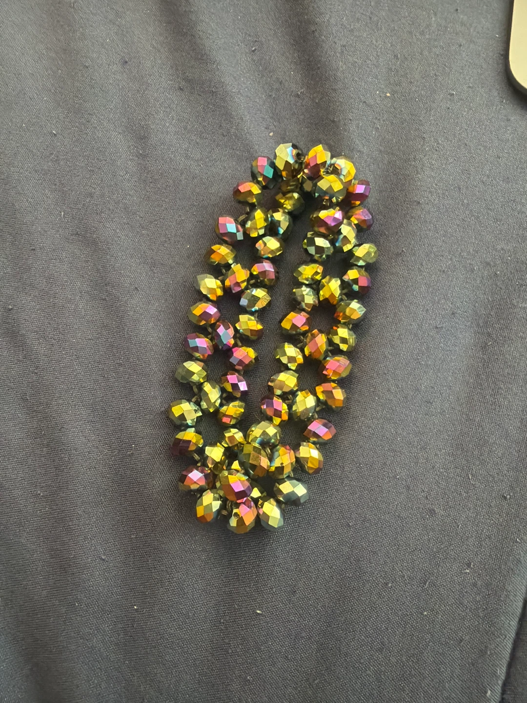 ⚽ Sparkly Crystal Beaded Bracelet