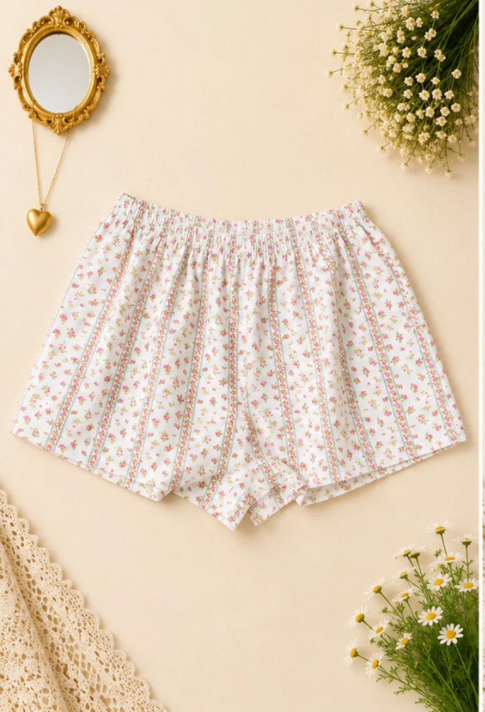Just Polly New York Floral Shorts – Size Medium - photo 2