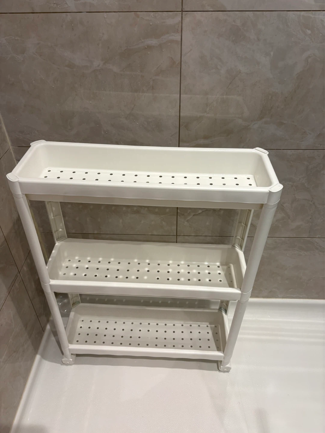 White 3-Tier Storage Shelf - photo 2