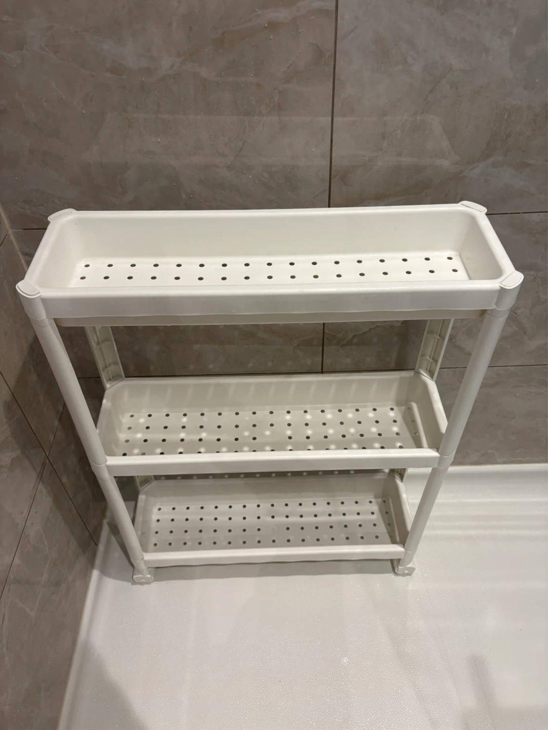 White 3-Tier Storage Shelf