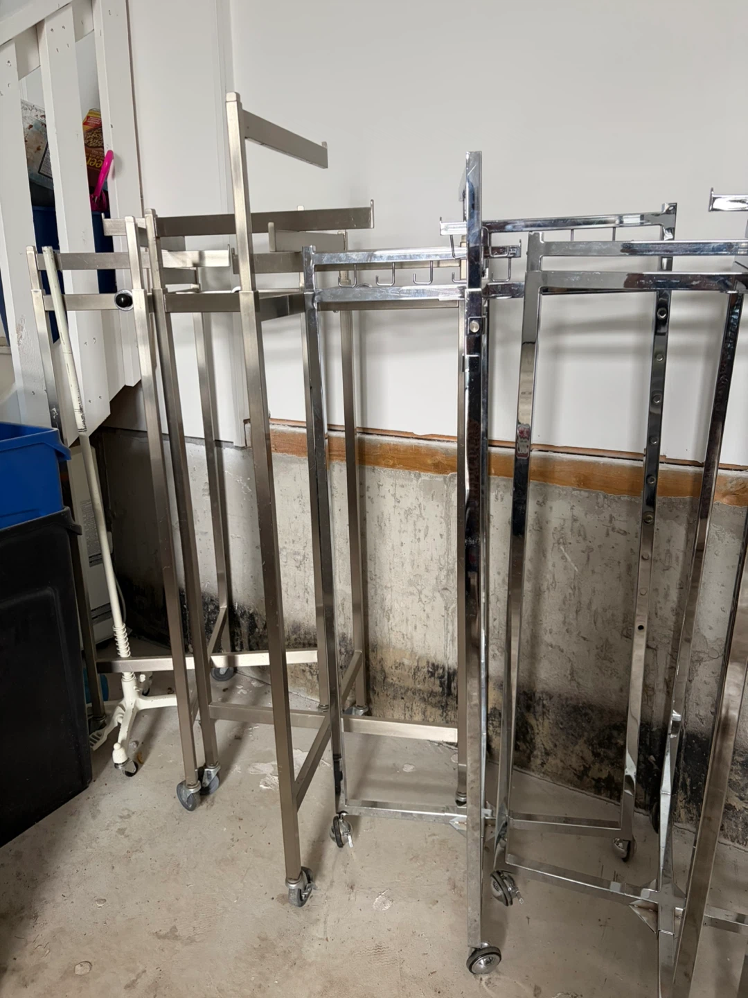 Metal Garment Racks on Wheels