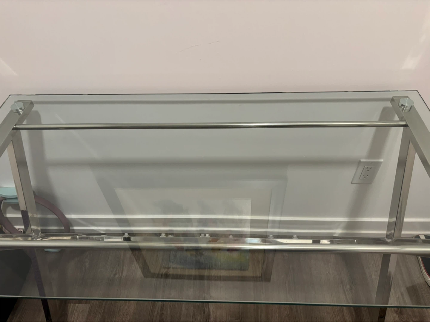 Glass and Chrome Desk - photo 2