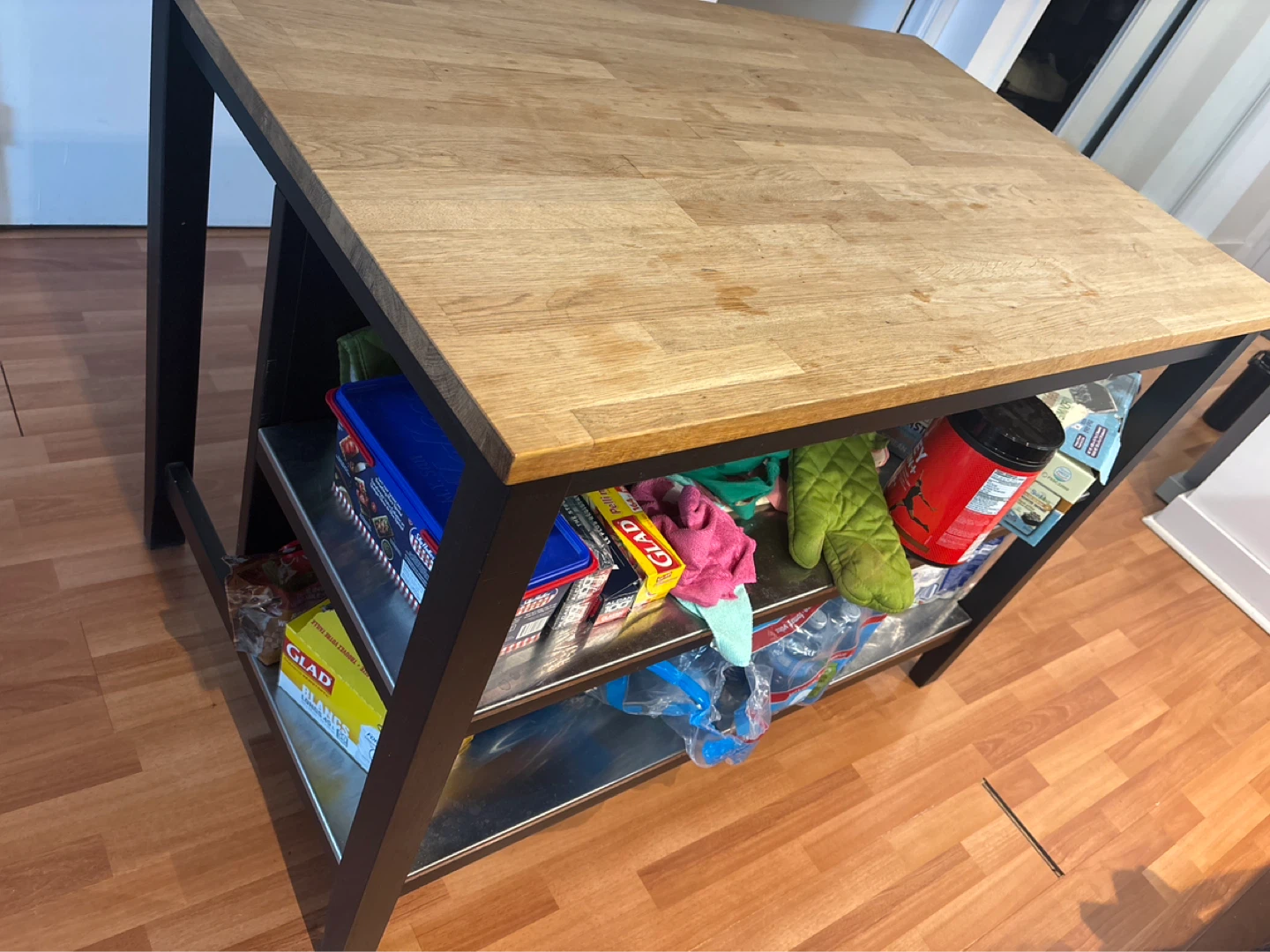 IKEA Stenstorp Kitchen Island Wooden Top - photo 4
