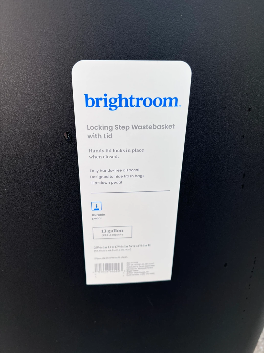 Brightroom Locking Step Wastebasket with Lid - 13 Gallon - photo 2