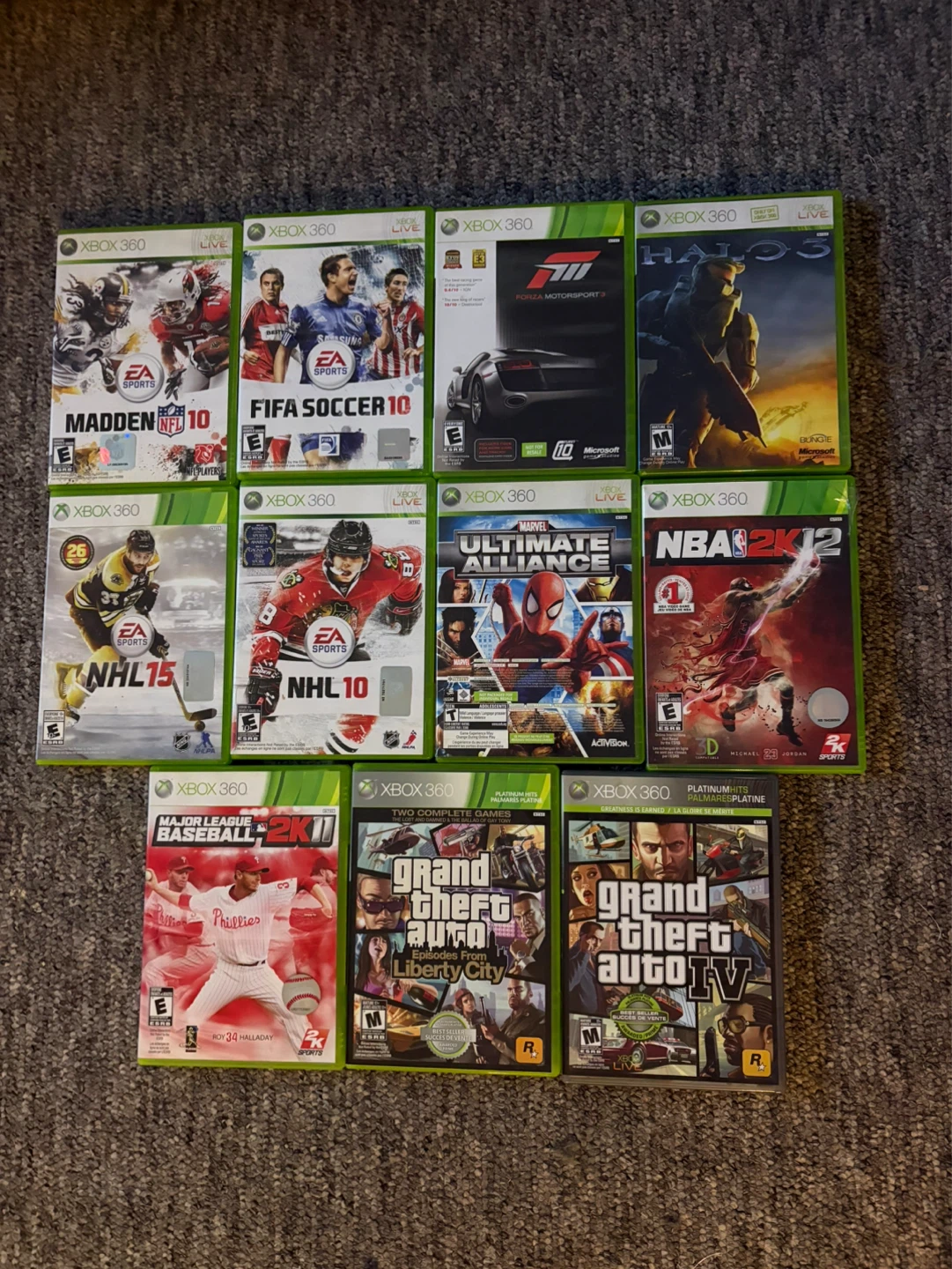 Xbox 360 Games Lot