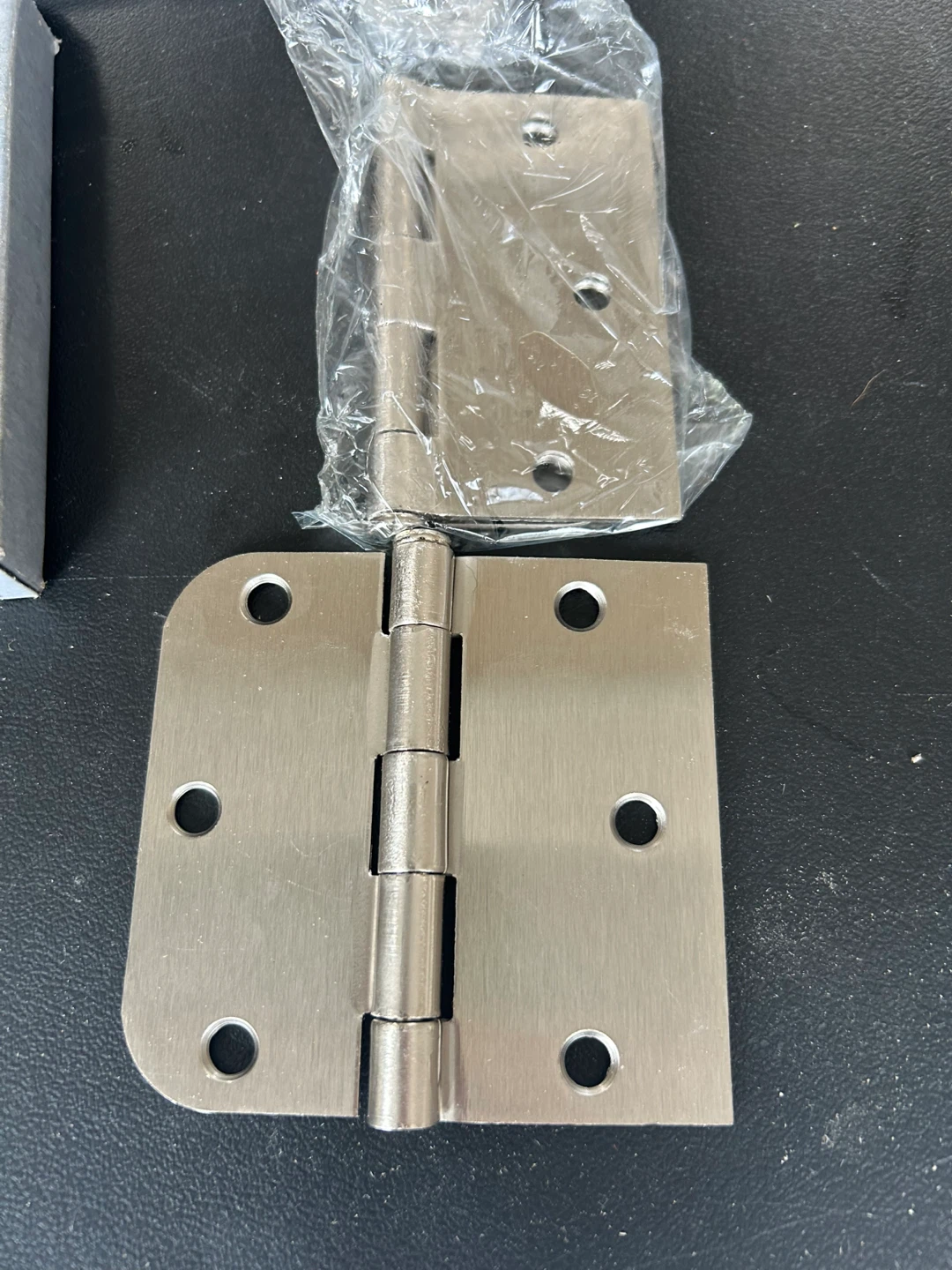 Set of 12 Satin Nickel Door Hinges 3.5" x 3 11/16" - photo 3