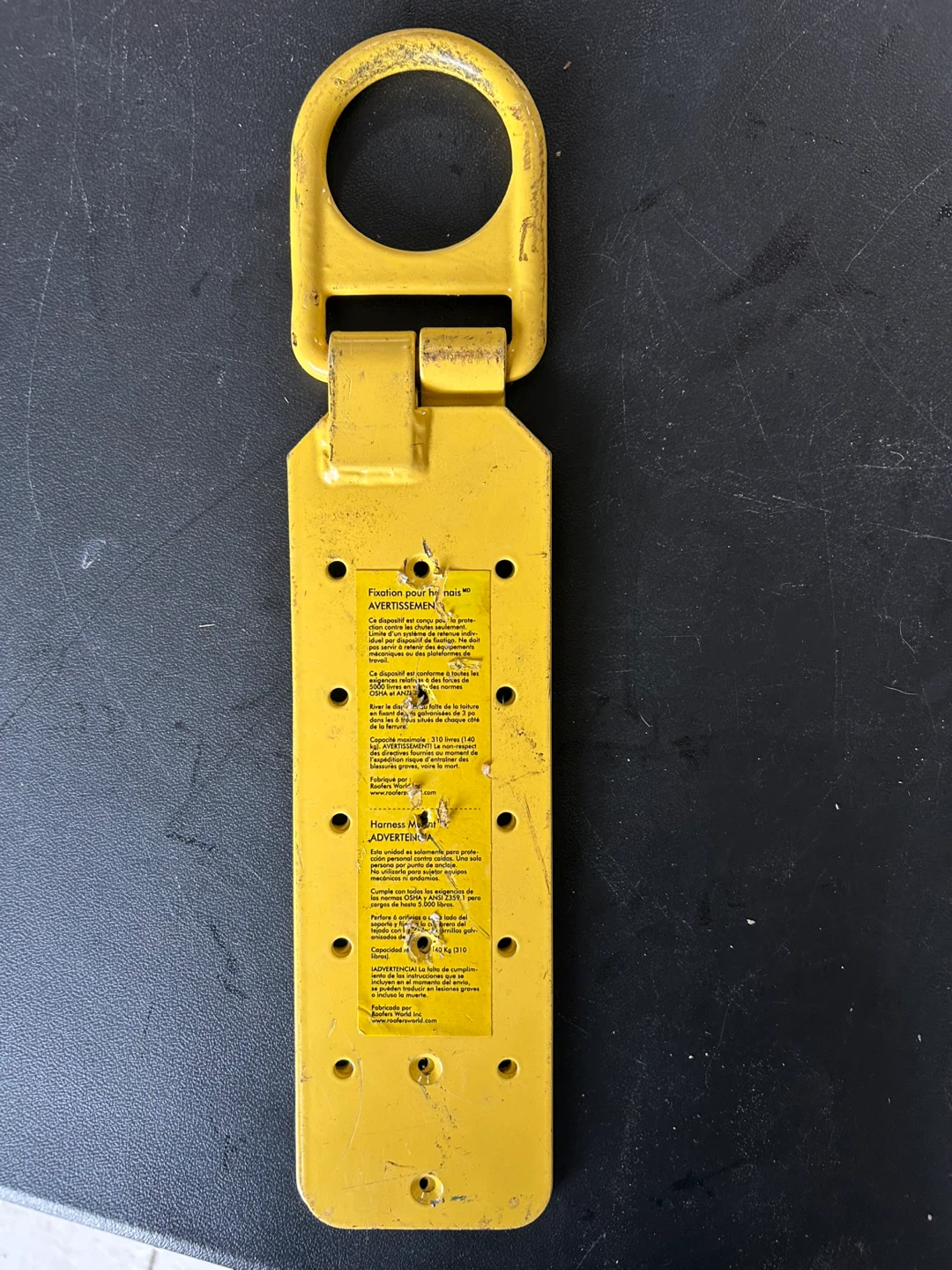 Roofers World Inc. Harness Mount