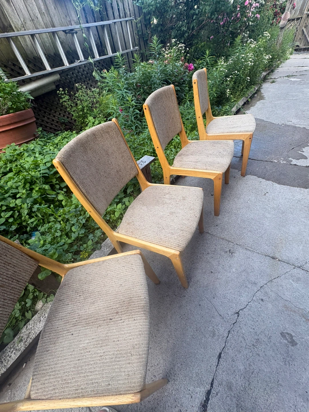 Set of 4 Mid-Century Style Dining Chairs - photo 5