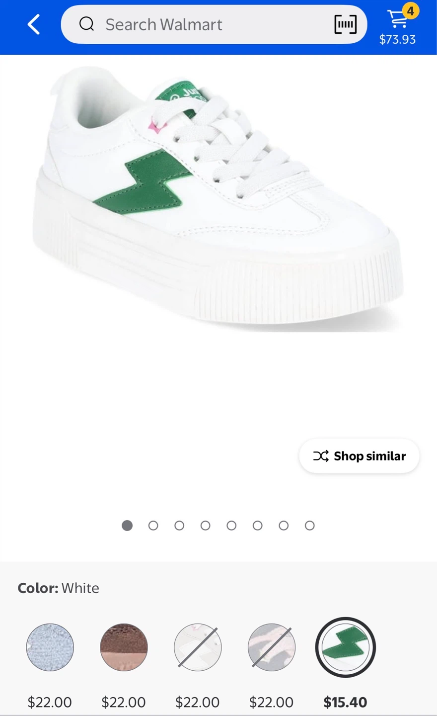 Justice little girl platform court sneakers⚽️