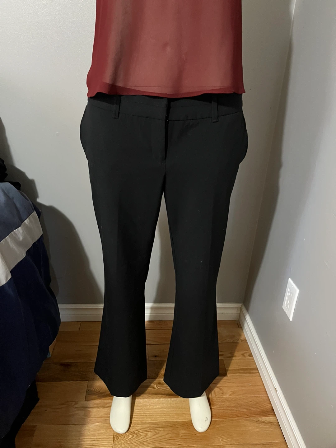 Size 8P - Black Flare Dress Pants