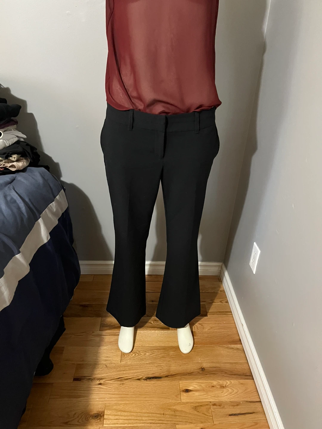 Size 8P - Black Flare Dress Pants - photo 2
