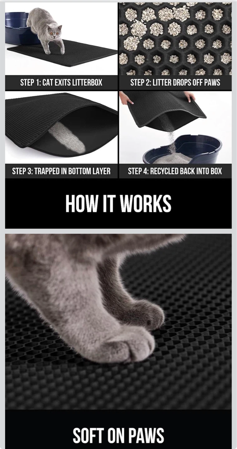 Cat litter mat - photo 4