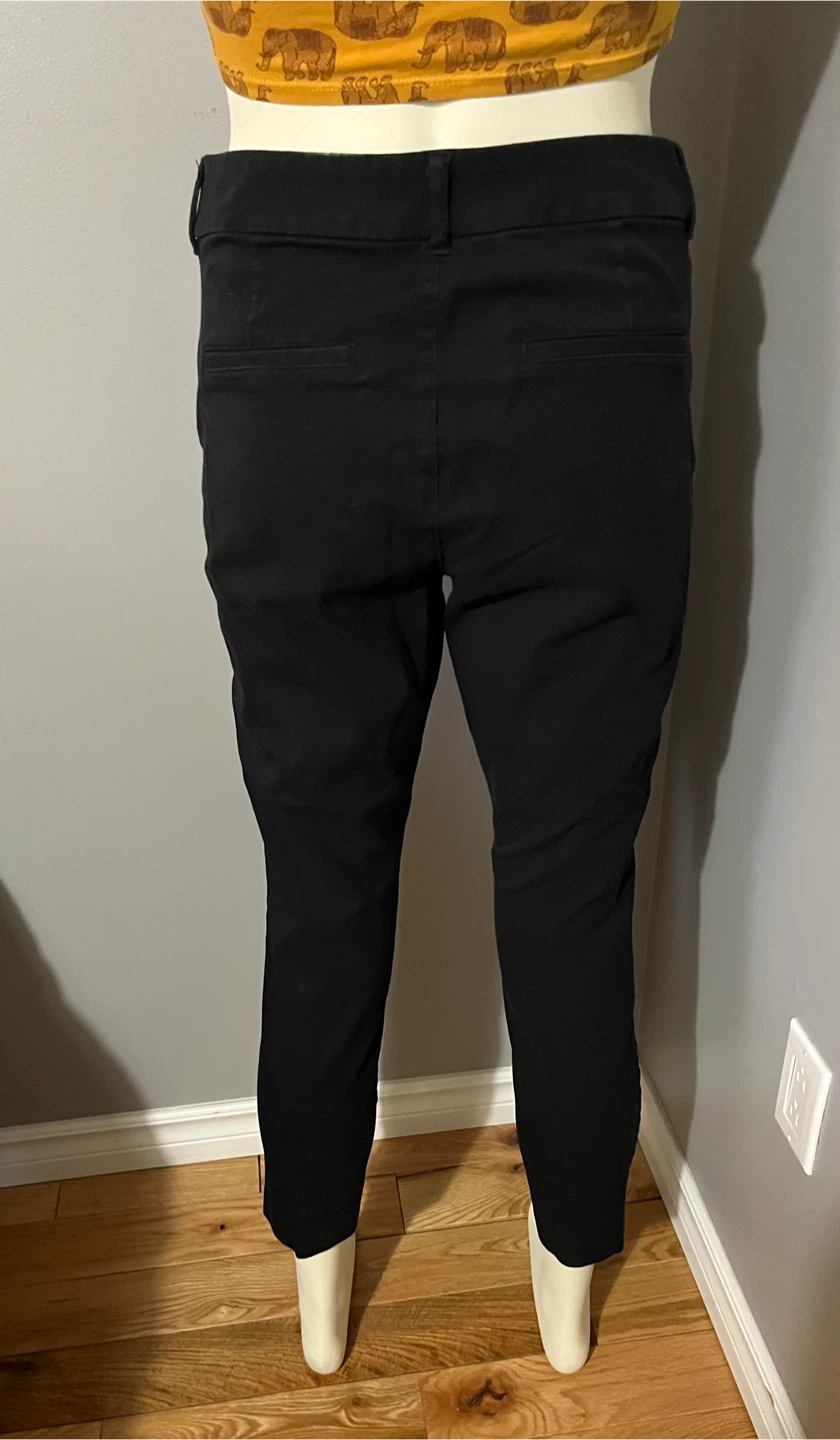 Old Navy Black Pixie Skinny Pants Size 10 - photo 4