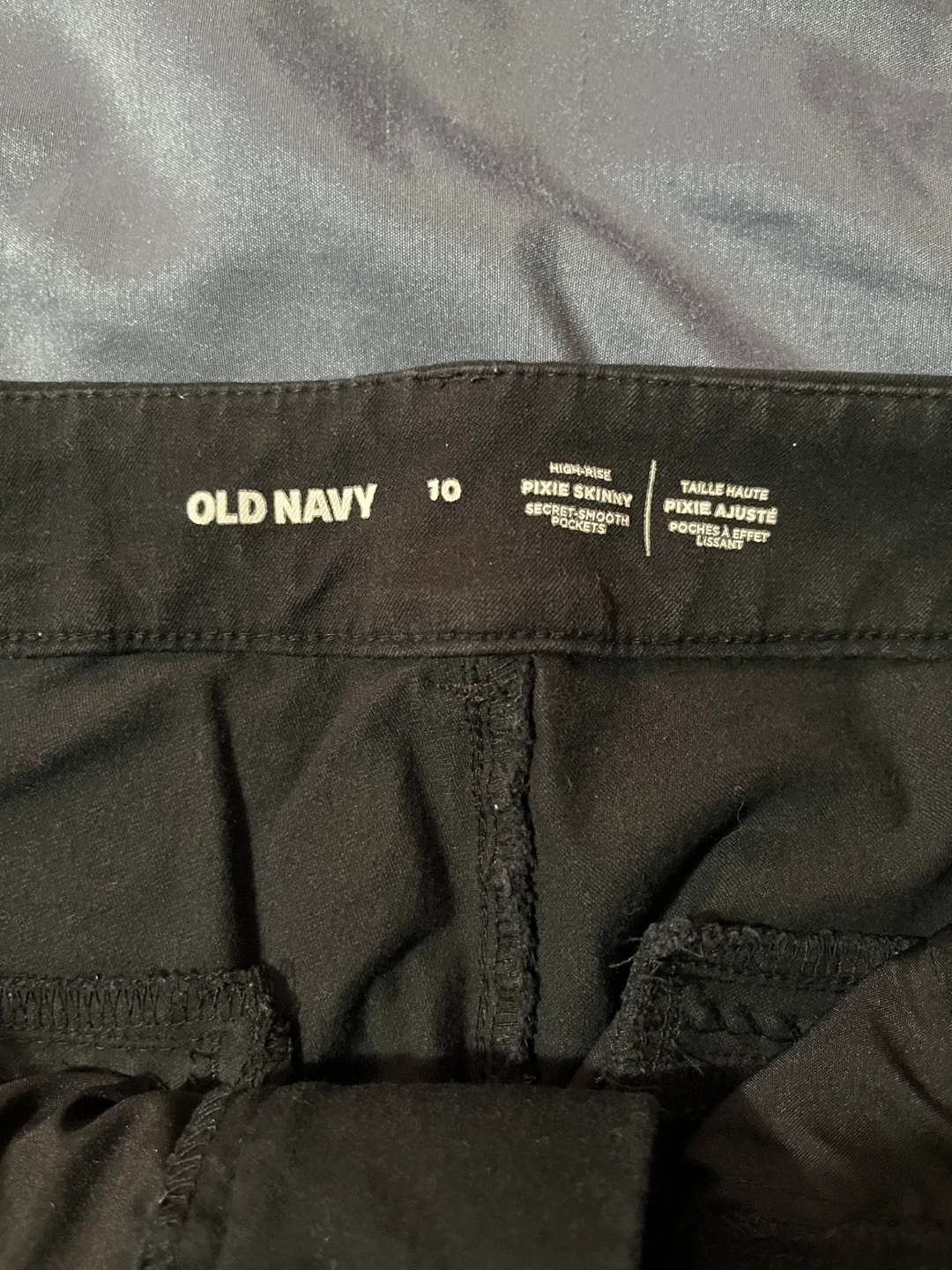 Old Navy Black Pixie Skinny Pants Size 10 - photo 5
