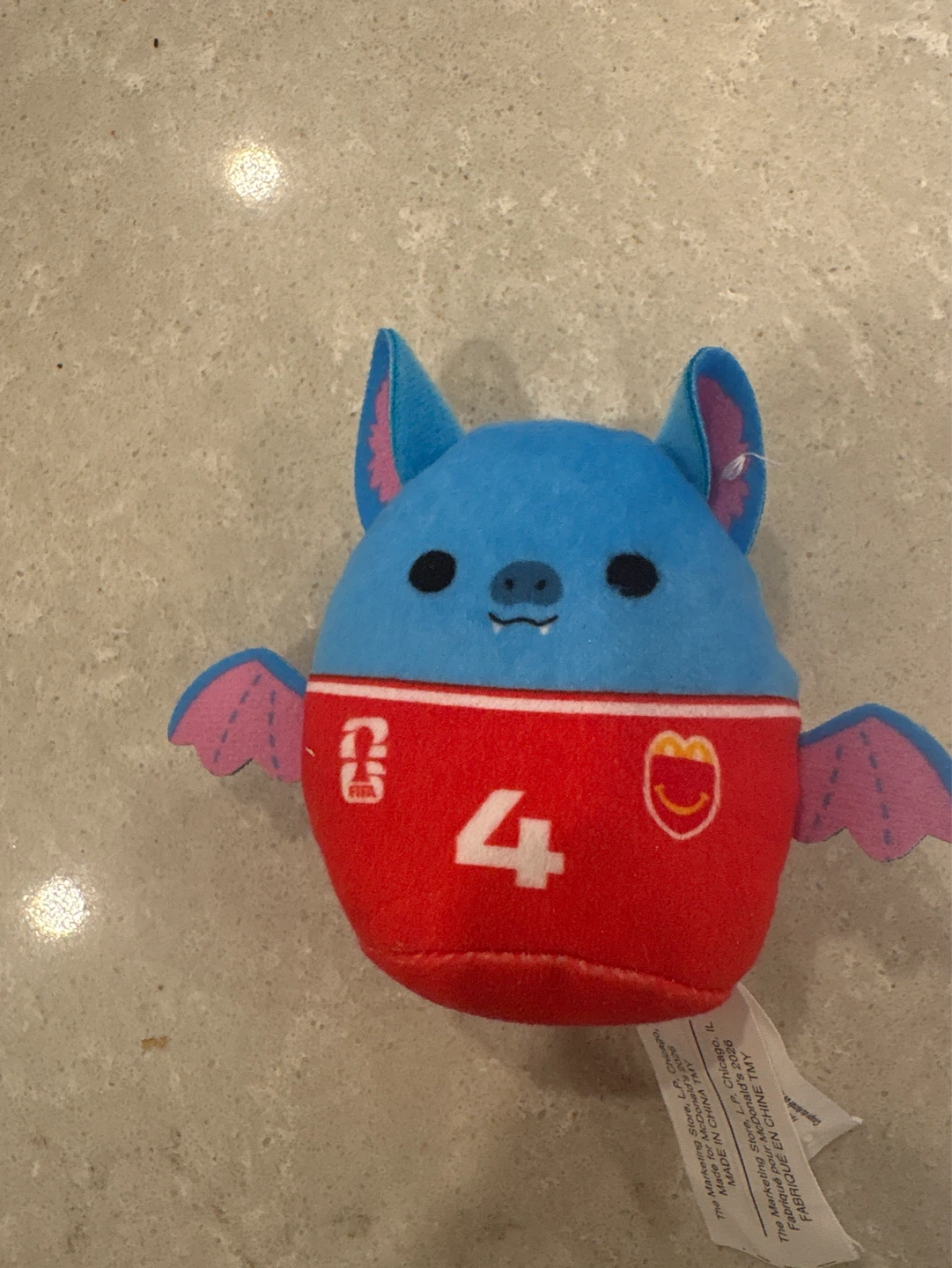 ⚽ McDonald's Bat Plush Toy with Number 4