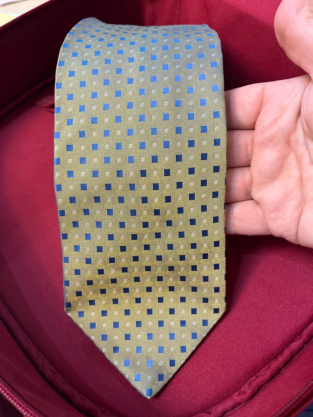 ⚽️ Cardinali Linea Italiana Tie - Gold/Blue Pattern - photo 3