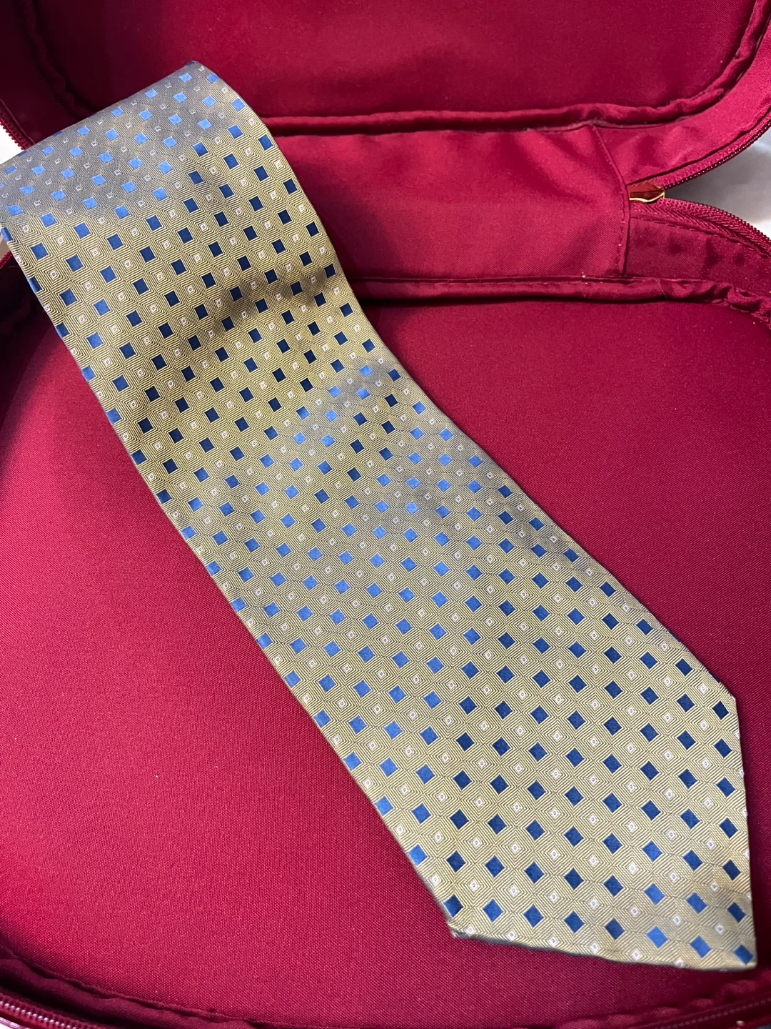 ⚽️ Cardinali Linea Italiana Tie - Gold/Blue Pattern