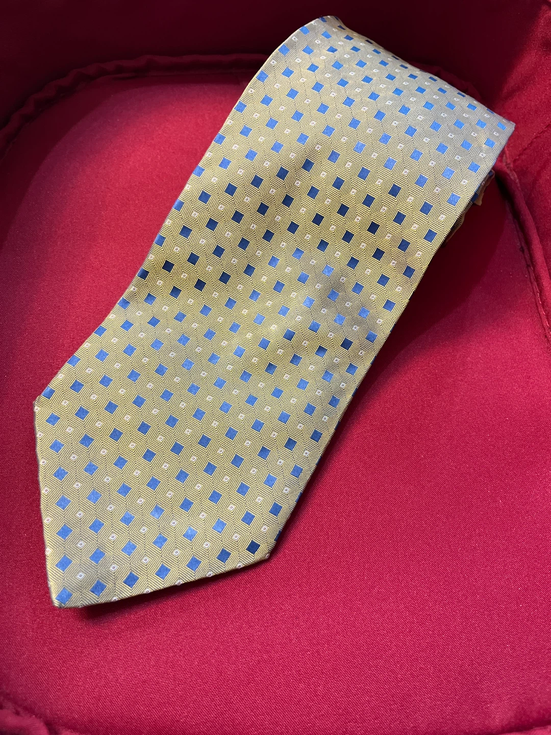 ⚽️ Cardinali Linea Italiana Tie - Gold/Blue Pattern - photo 2
