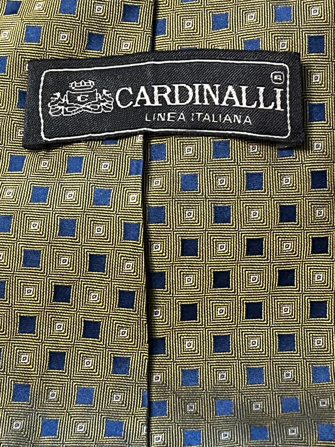 ⚽️ Cardinali Linea Italiana Tie - Gold/Blue Pattern - photo 4