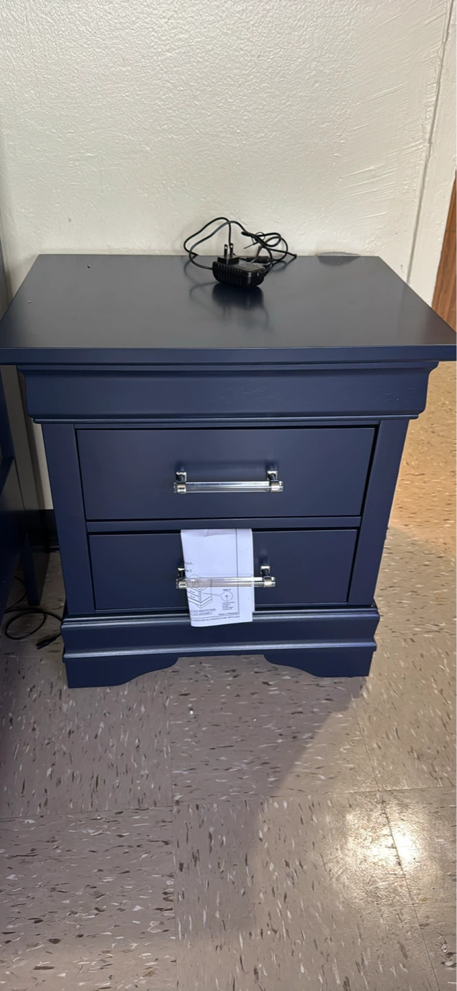 Dark Blue Dresser with Mirror - photo 3