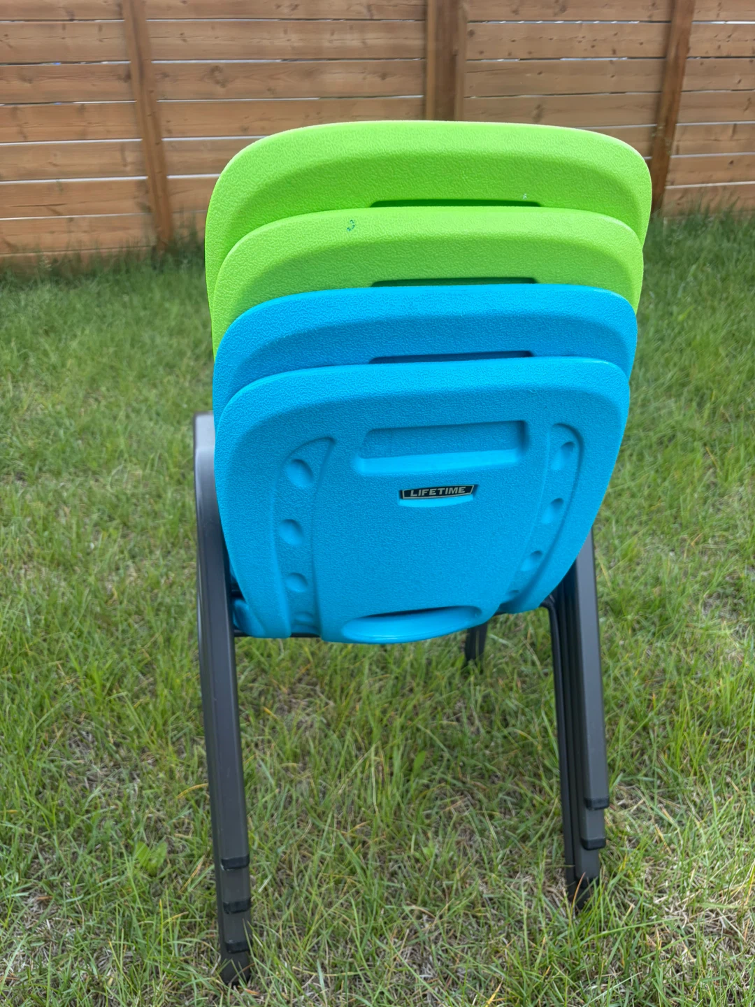 Outdoor lifetime children’s chair x 4 for $60 - photo 3