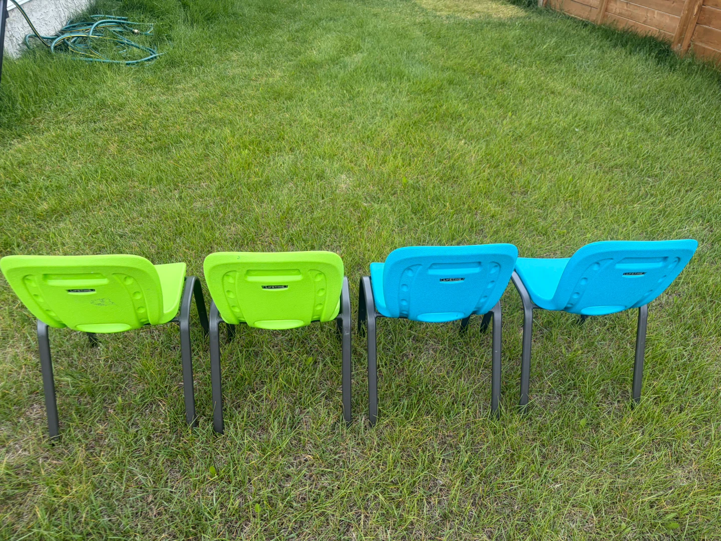 Outdoor lifetime children’s chair x 4 for $60 - photo 2