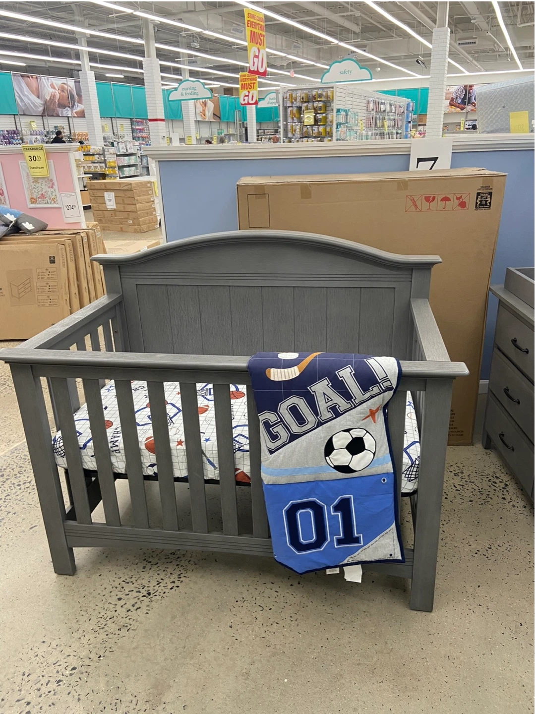 Soho Baby Chandler 4-in-1 Convertible Crib - Graphite Gray