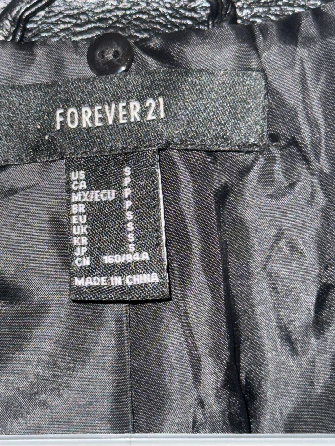 Forever 21 Black Faux Leather Moto Jacket - photo 2