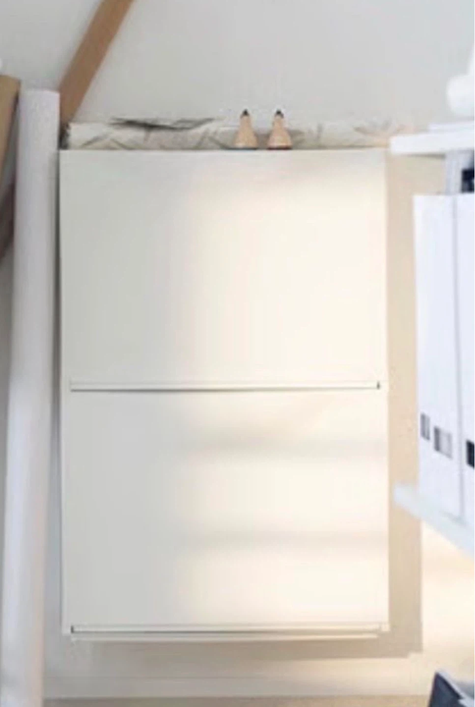 White Storage Unit - shoe storage bin organizer - photo 2