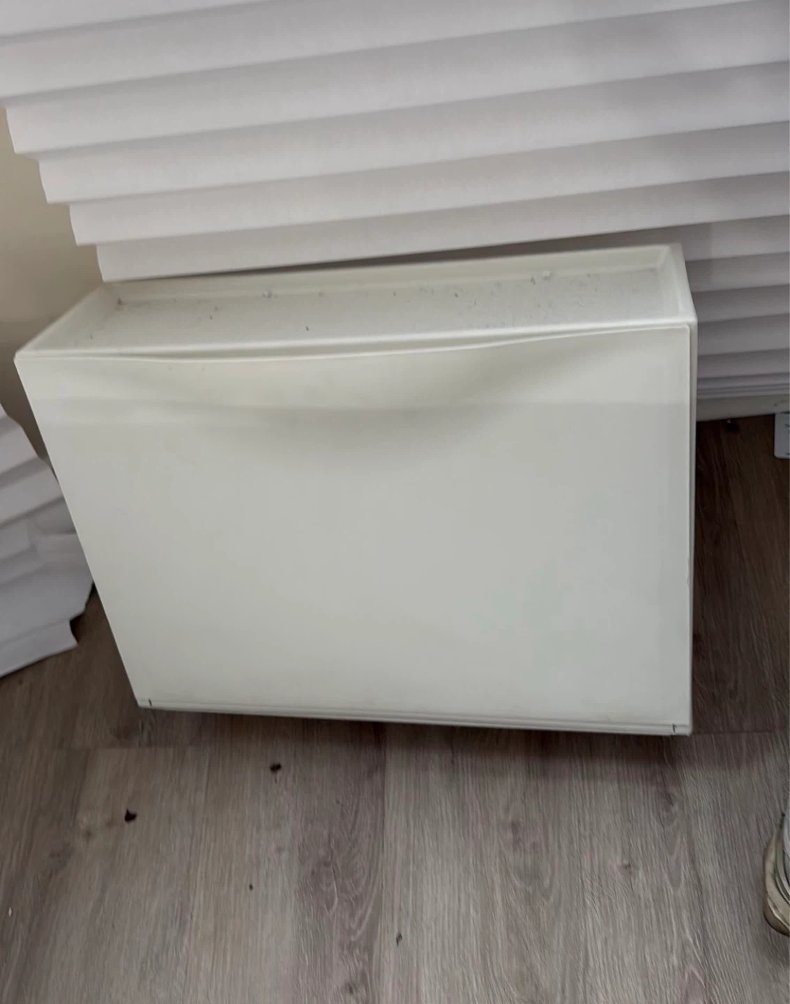 White Storage Unit - shoe storage bin organizer