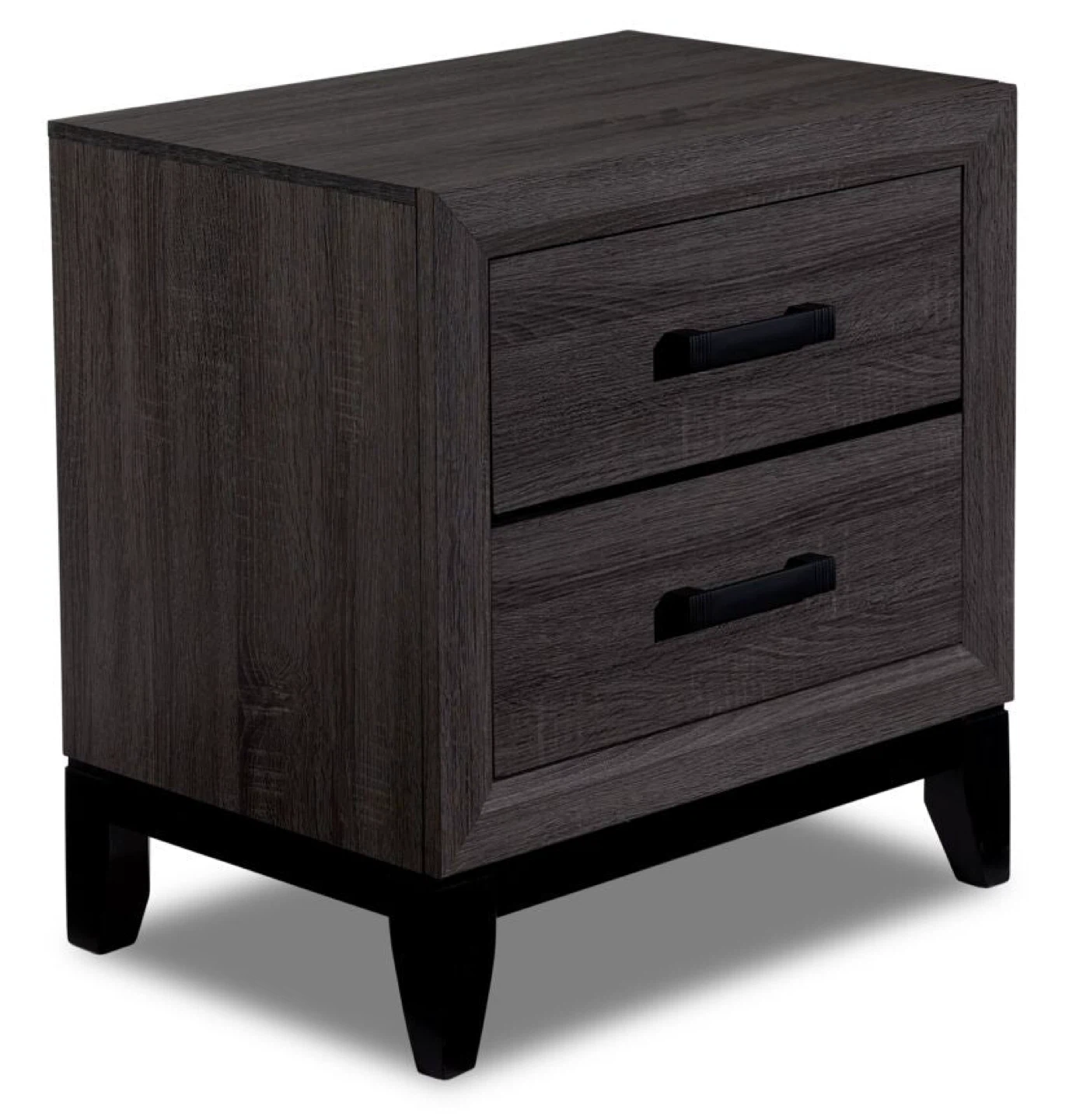 Dark Wood Finish Queen size bed and Nightstand - photo 3