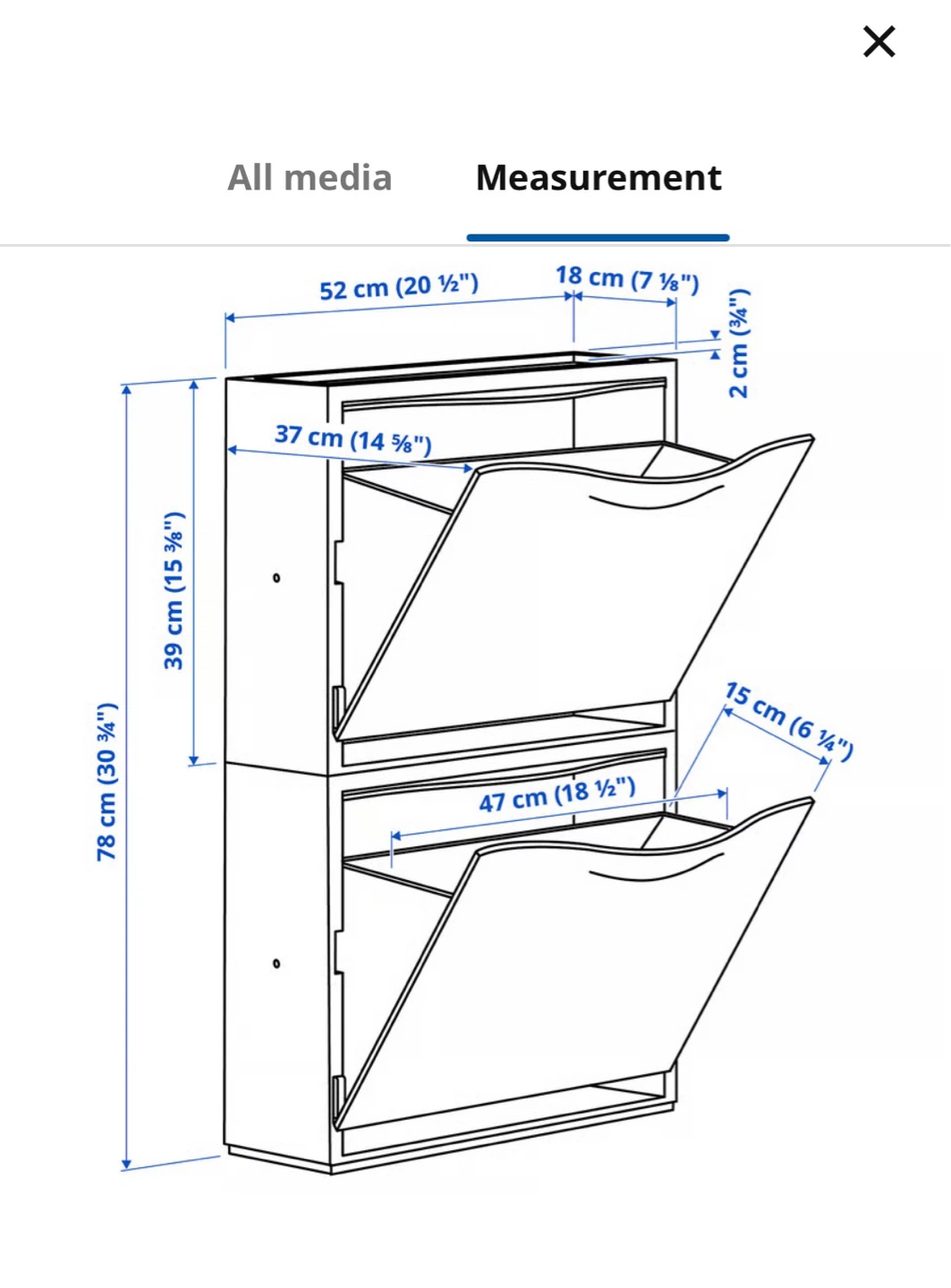 White Storage Unit - shoe storage bin organizer - photo 5