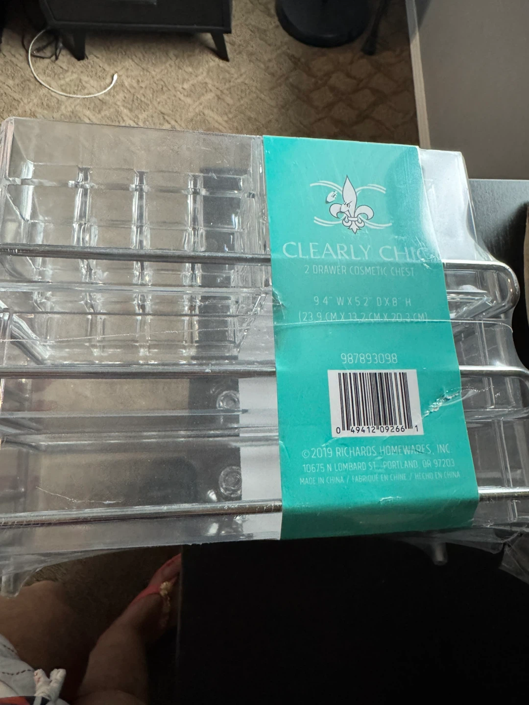 Clearly Chic 2 Drawer Cosmetic Chest Organizer - photo 5