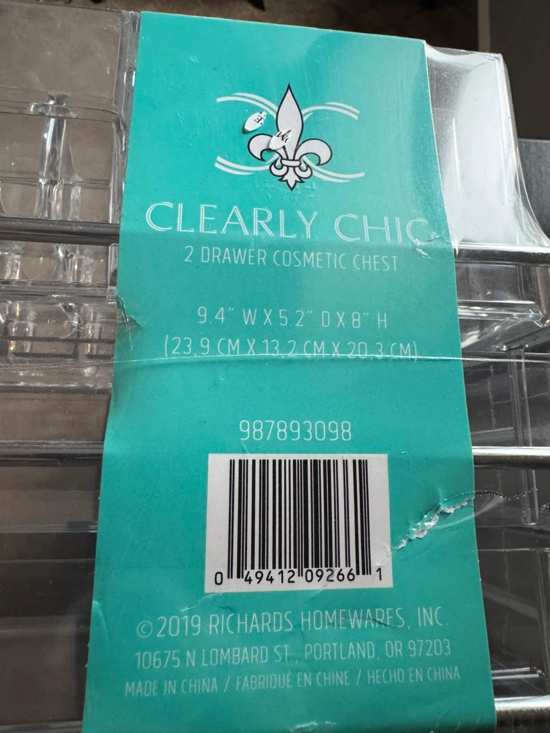 Clearly Chic 2 Drawer Cosmetic Chest Organizer - photo 4
