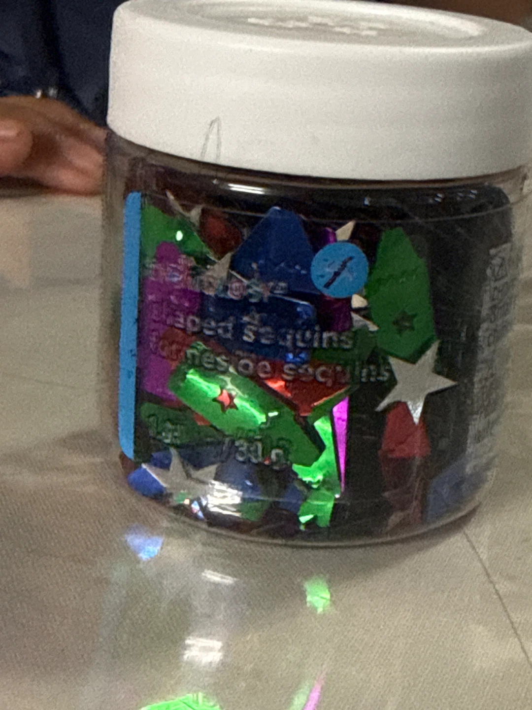 Assorted Shaped Sequins Container⚽️