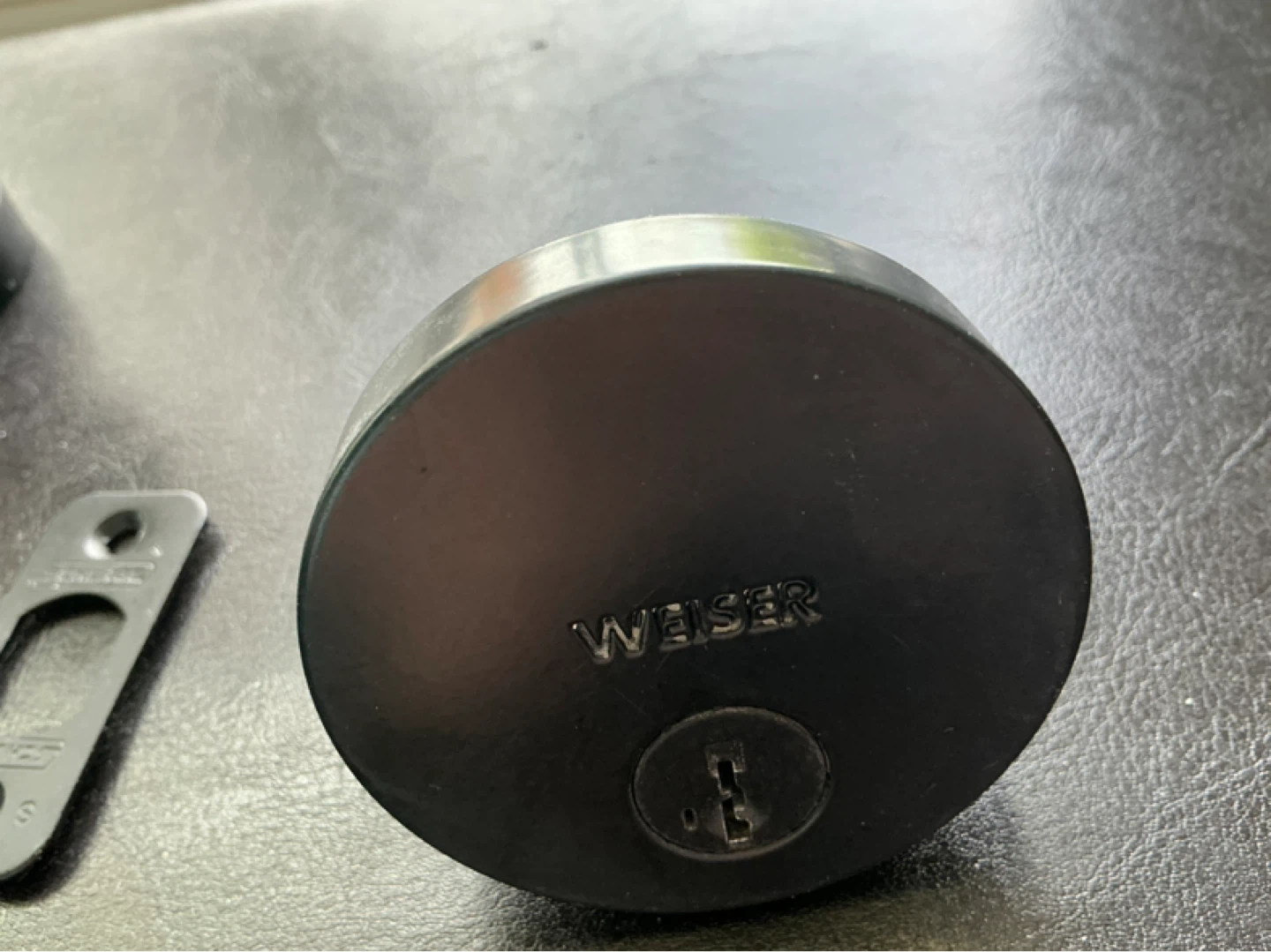 Weiser Black Entry Door Knobs with Deadbolt - photo 2