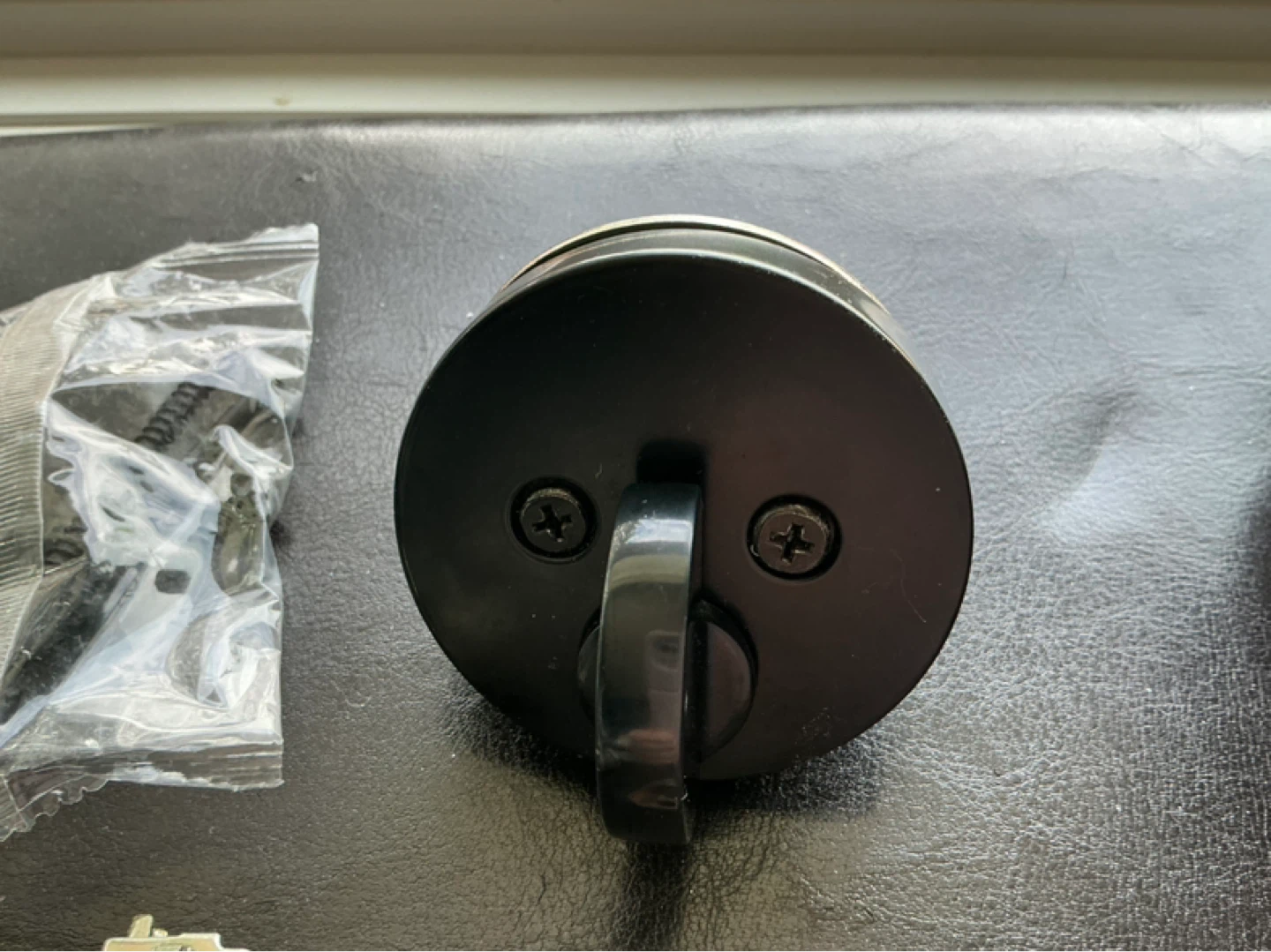 Weiser Black Entry Door Knobs with Deadbolt - photo 5
