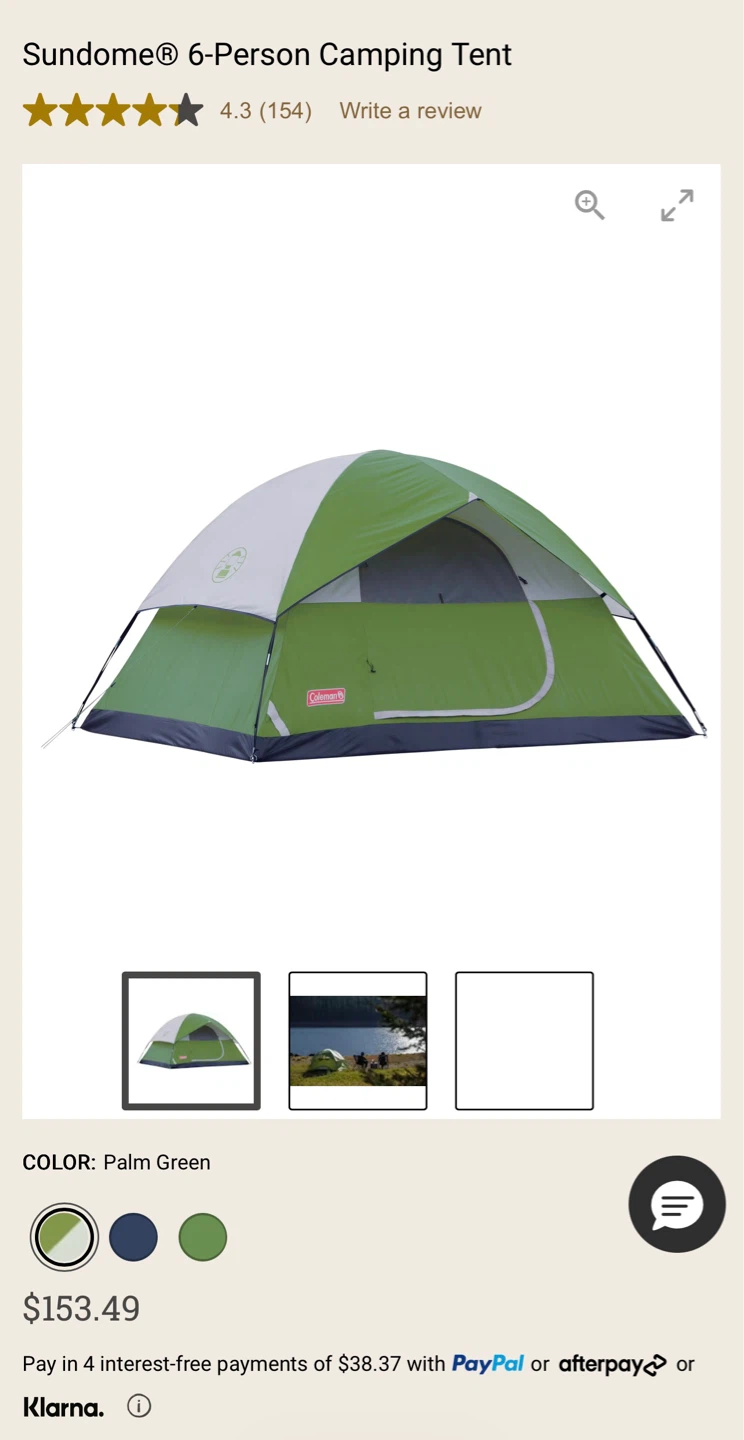 Colemana Sundome 6-Person Tent Intex mattress and Intex air pump